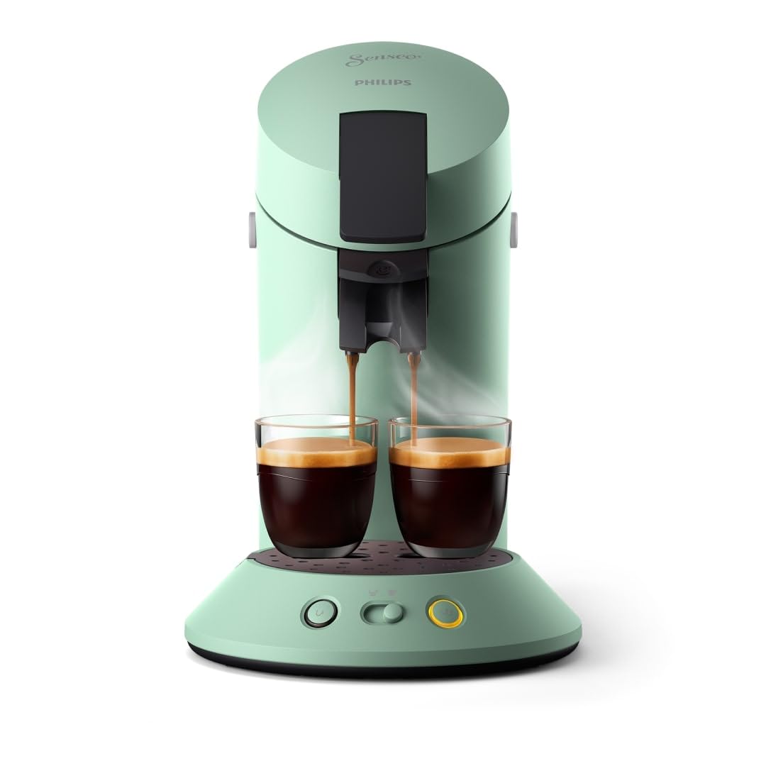 Cafeno SENSEO Original Plus Vert Désert – Machine à Dosettes CSA210