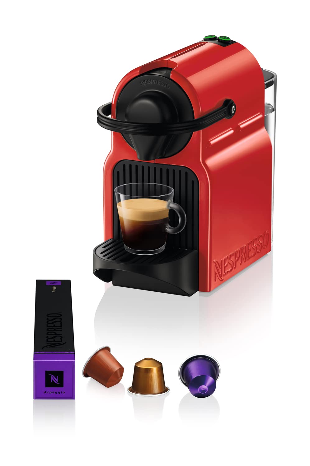 Cafeno Inissia Rouge Rubis – Réservoir 0,7 L, Machine à Capsules